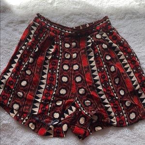 Tribal print shorts Size 2